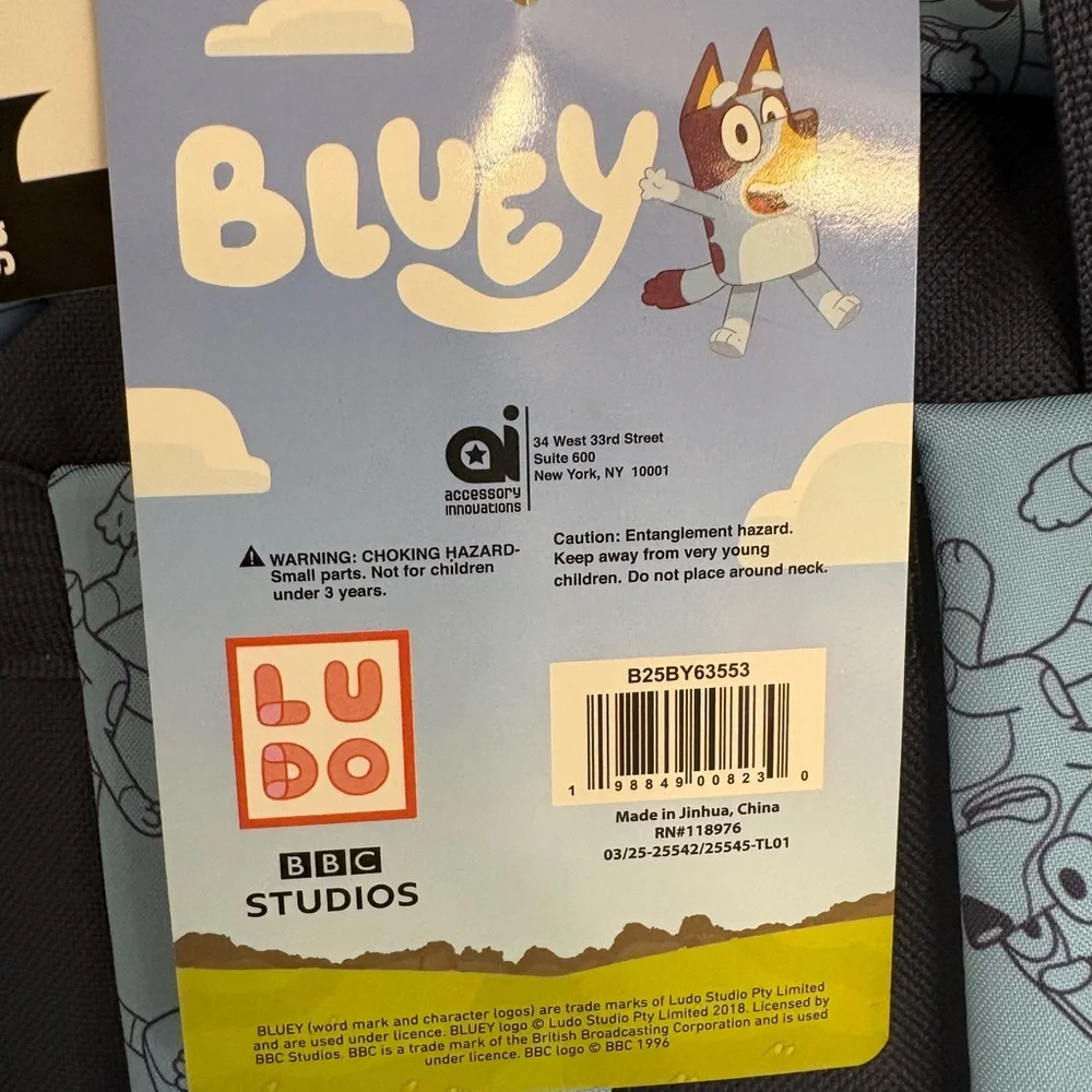 NEW Bluey & Bingo Print Backpack School Bag